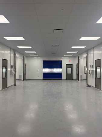 Finished pharmaceutical clean room corridor